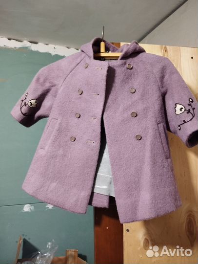Пальто для девочки ретро