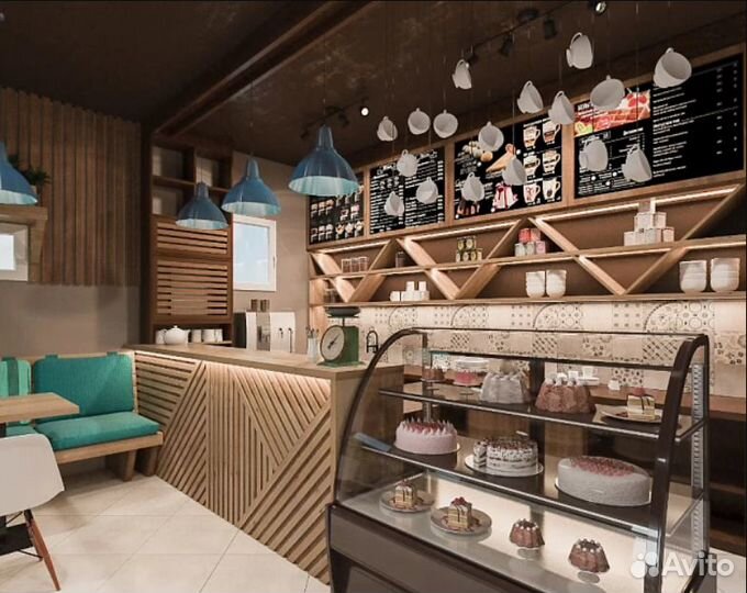 Кофейня с вкусными кондитерскими изделиями