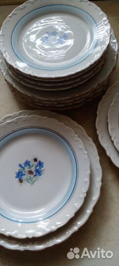 Набор тарелок старая kahla 12штук ГДР