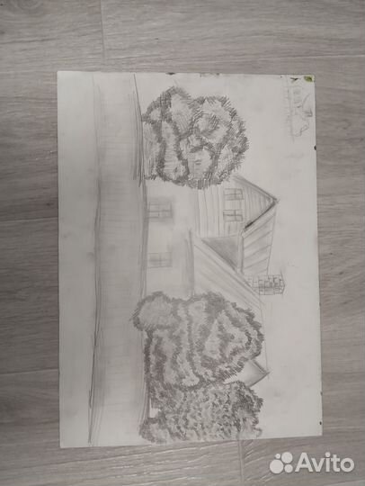 Учебный рисунок,рисунок простым карандашом