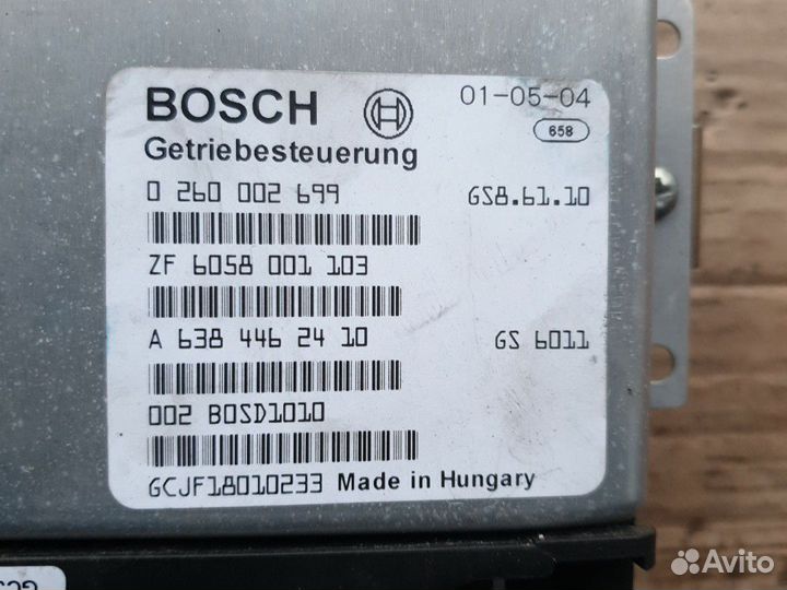 Блок управления АКПП 0 260 002 699 Mercedes w638 2