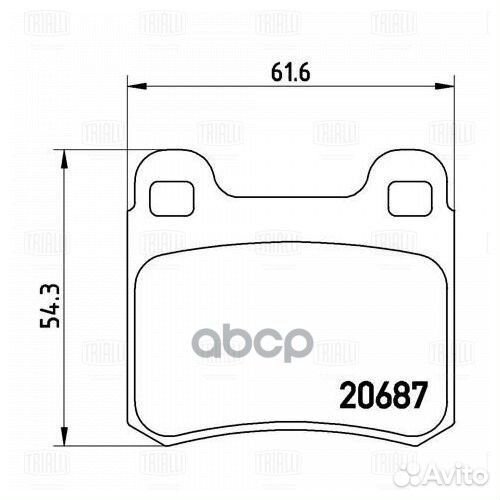 Колодки торм. для а/м Mercedes 190 (W201) (82)