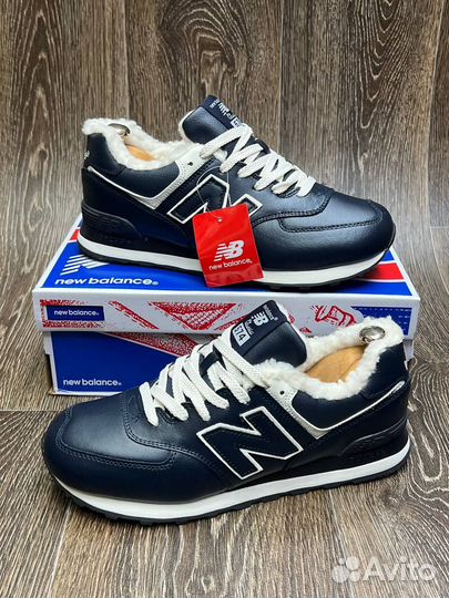 Кроссовки New balance 574 с мехом мужские