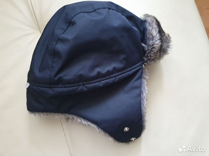 Шапка ушанка зимняя ReimaTec 56см (7-12л)