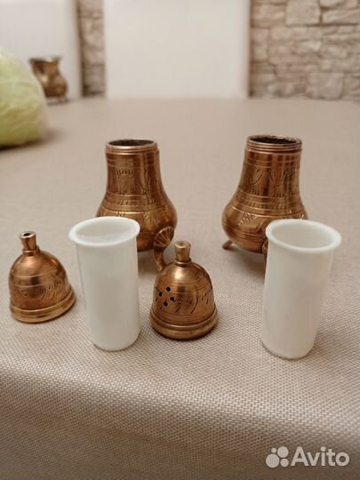 Набор для специй латунь