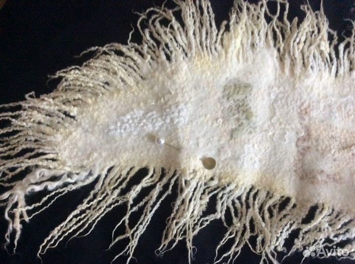 Воротник-шарф из овечьей шерсти