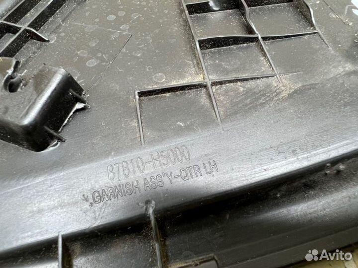 Накладка заднего крыла левая Hyundai Solaris седан