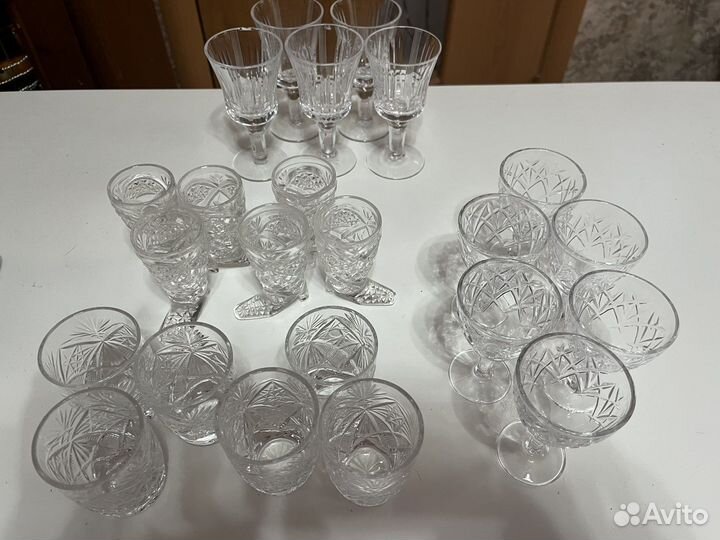 Хрустальные рюмки СССР