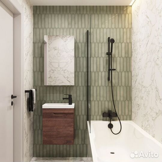 Раковина с тумбой 45 см