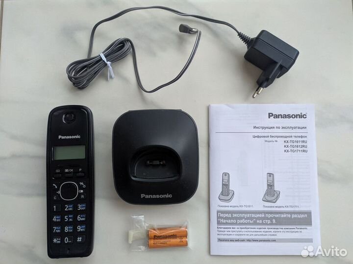 Телефон беспроводной (dect) Panasonic KX-TG1611RU