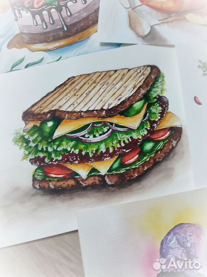 Рисунки в стиле скетчинг формат А4