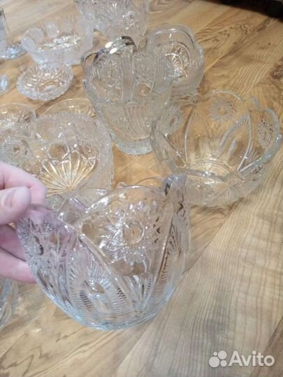 Хрустальные салатники,конфетницы и тд СССР