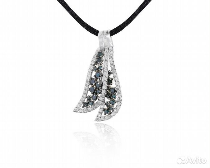 Золотой кулон с бриллиантами 1.55ct