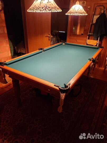 Бильярдный стол 7 футов(2.20)натуральное дерево