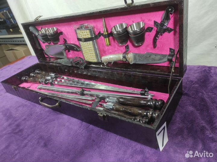 Шашлычный набор подарочный шампура