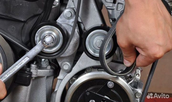 Замена приводн. ремня VW Touareg 2014-2018