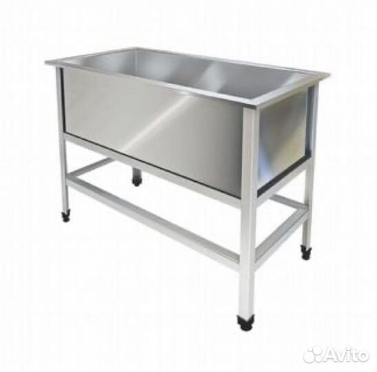 Ванна моечная 120х60 длинная из нержавейки