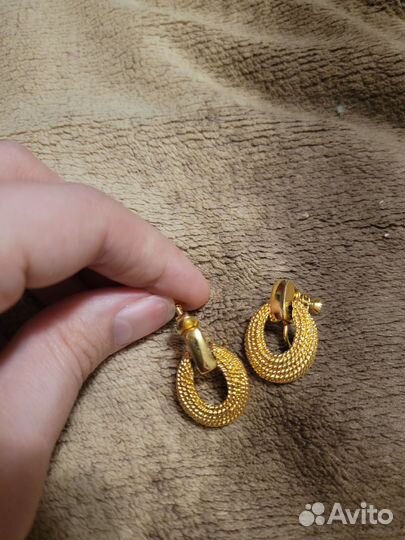 Серьги клипсы napier винтаж