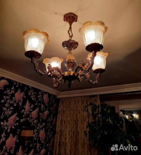 Бронза люстра СССР