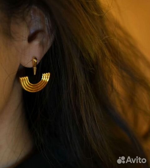 Стильный комплект серьги кольцо кулон винтаж