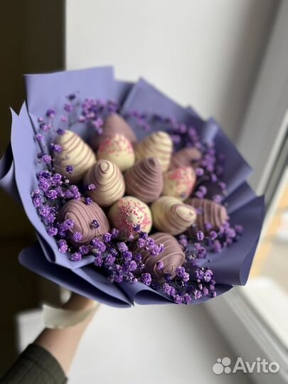 Букет из клубники в шоколаде