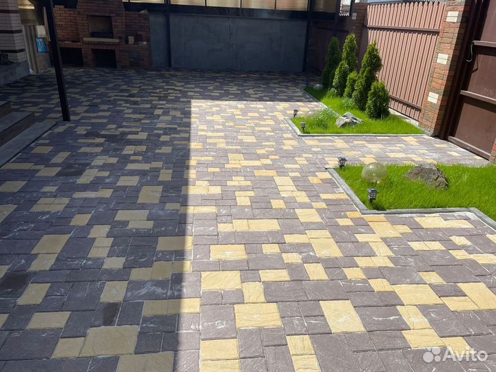 Укладка тротуарной плитки