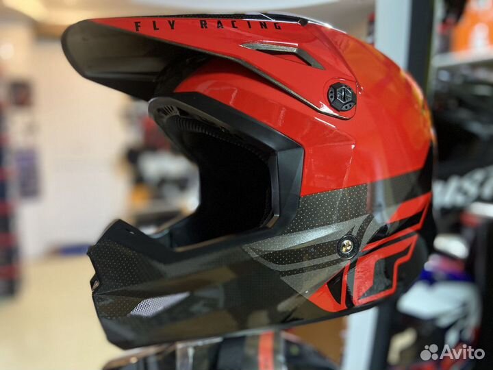 Шлем (кроссовый) FLY racing kinetic straight edge