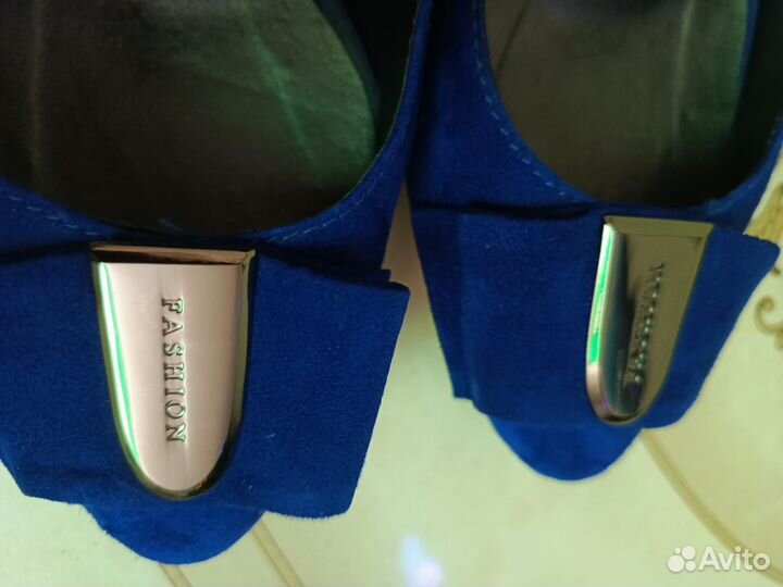 Туфли женские 39 размер синие