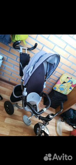 Велосипед коляска с ручкой