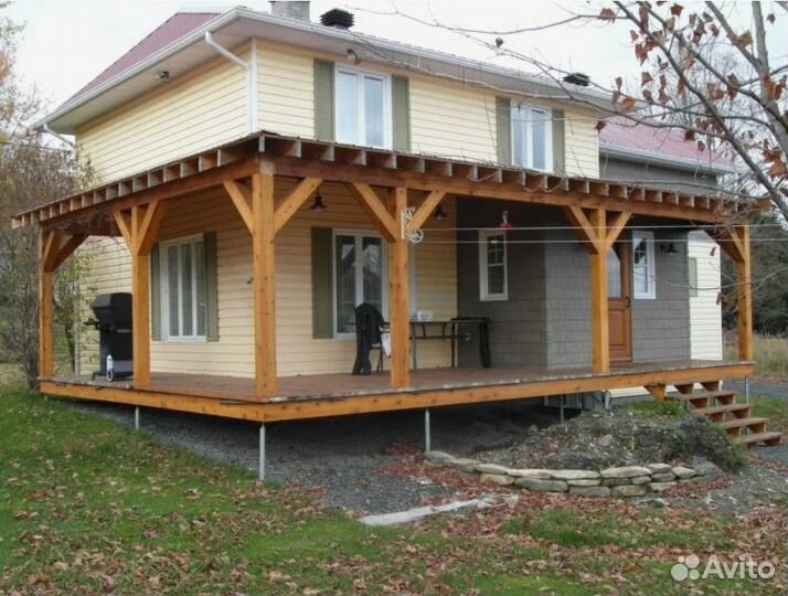 Строительство веранд, террас и пристроек под ключ