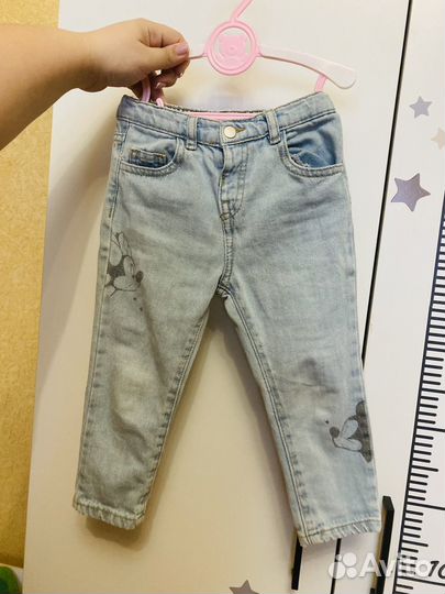 Джинсы для девочки 98
