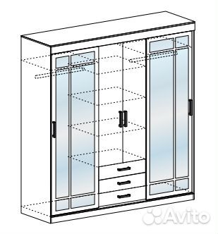 Шкаф-купе Лидер 1