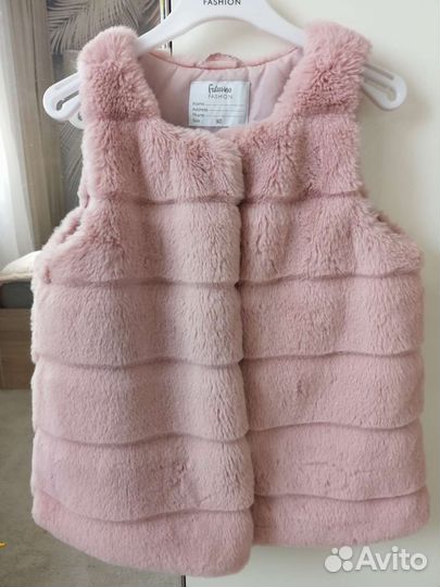 Меховой жилет для девочки