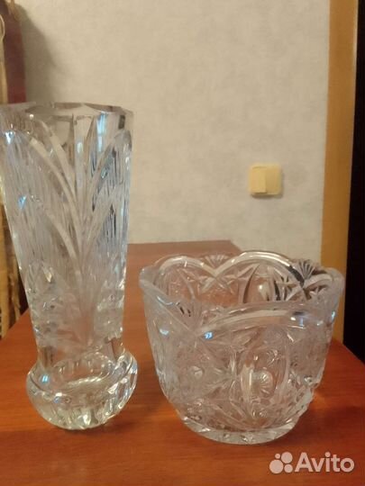Хрустальная ваза