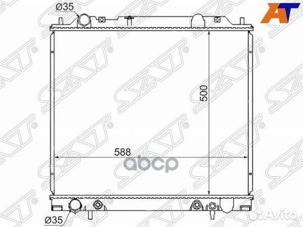 Радиатор Mitsubishi Delica 94-07 MC0005-3R Sat