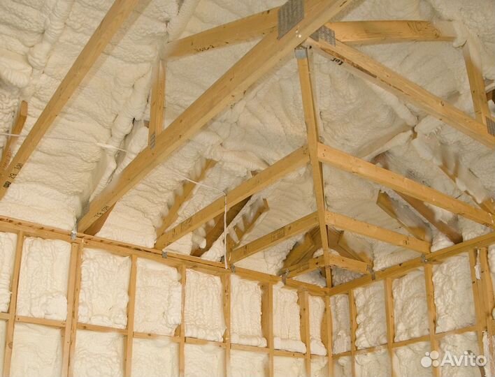 Утепление пенополиуретаном потолка дома