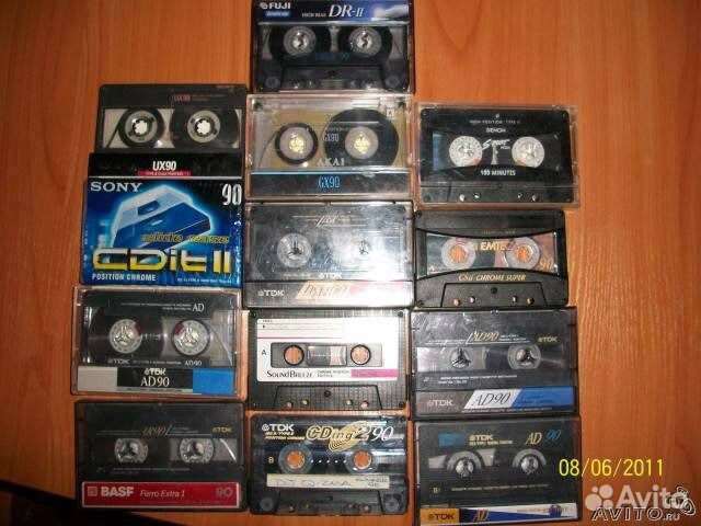 Аудиокассеты(тип ll) Sony, TDk, Fuji, Basf, Maxell