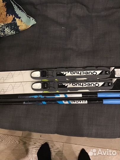 Лыжи беговые quechua в подарок идут палки inovik