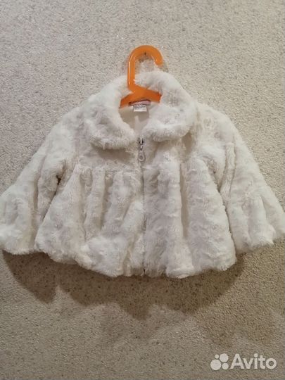 Шубка-накидка для девочки, на 3 года