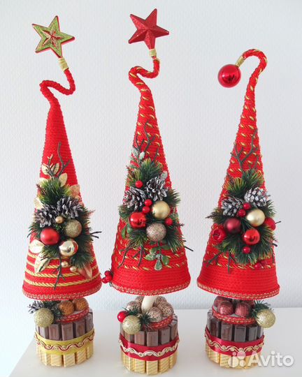 Топиарий из конфет Новый год