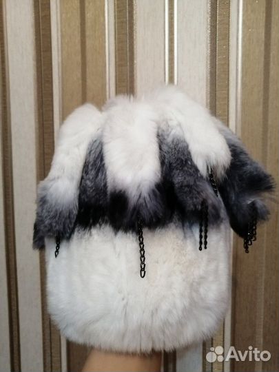 Шапка новая кролик