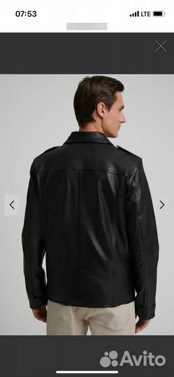 Кожаная куртка мужская новая