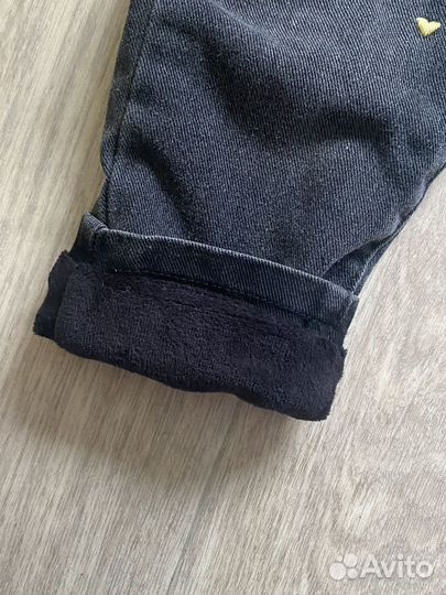 Джинсы утепленные 86-92