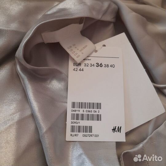 Платье H&M новое S 42 металлик коктейльное