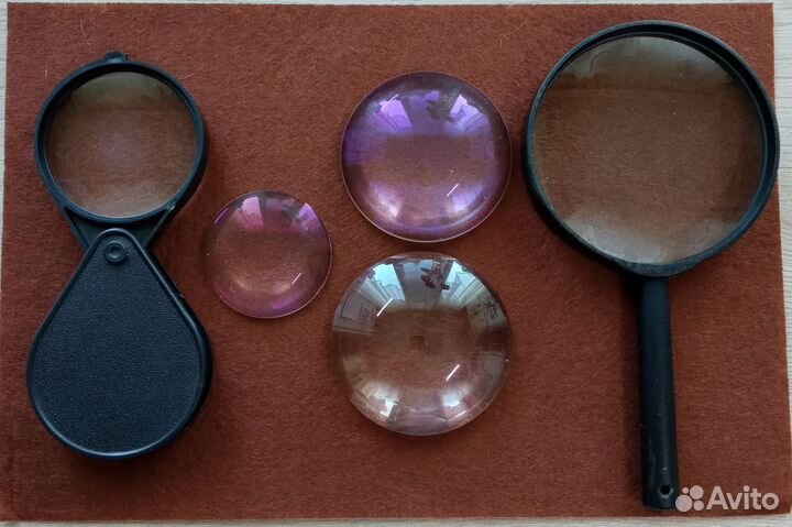 Линзы,увеличительные стекла СССР одним лотом