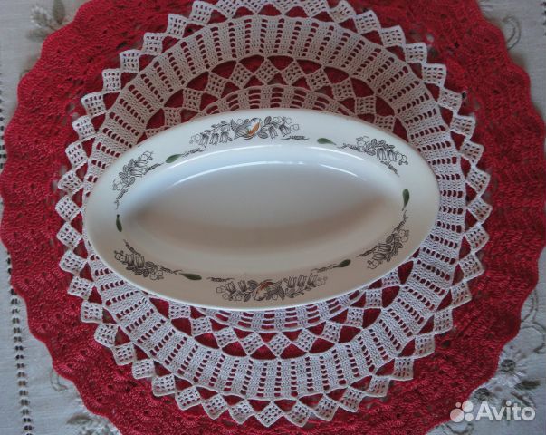Новый комплект блюдо и селедочница СССР