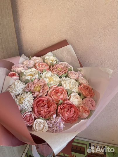 Цветы из зефира. Подарок учителю