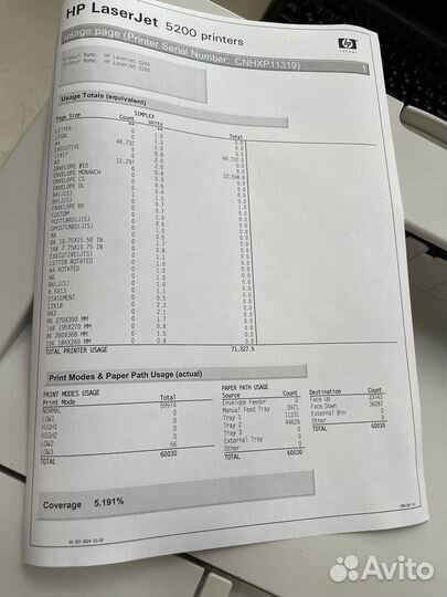 Принтер Hp laserjet 5200