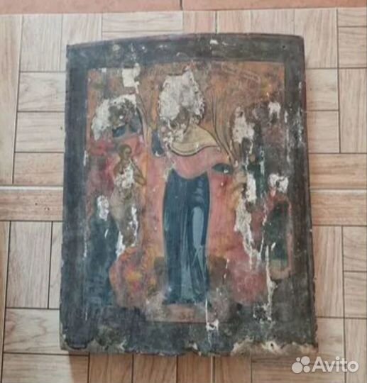 Икона старинная Всех скорбящих радость