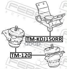 Tmkdj150RR подушка двс задняя Toyota Land Crui